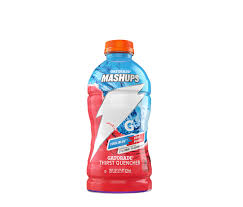 Gatorade - Sports Drink -  Mashups Thirst Quencher Cool Blue Fruit Punch Bottle 828ml x 12 Pack