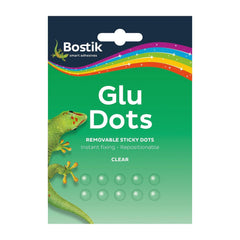 Bostik Removable Sticky Glue Dots Clear 64 Pack