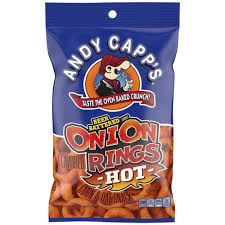 Andy Capp's Onion Rings Hot Bag 57g * 12 Pack
