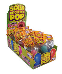 Flix Candy Sour Pacifiers Lollipop 23g * 12 Pack