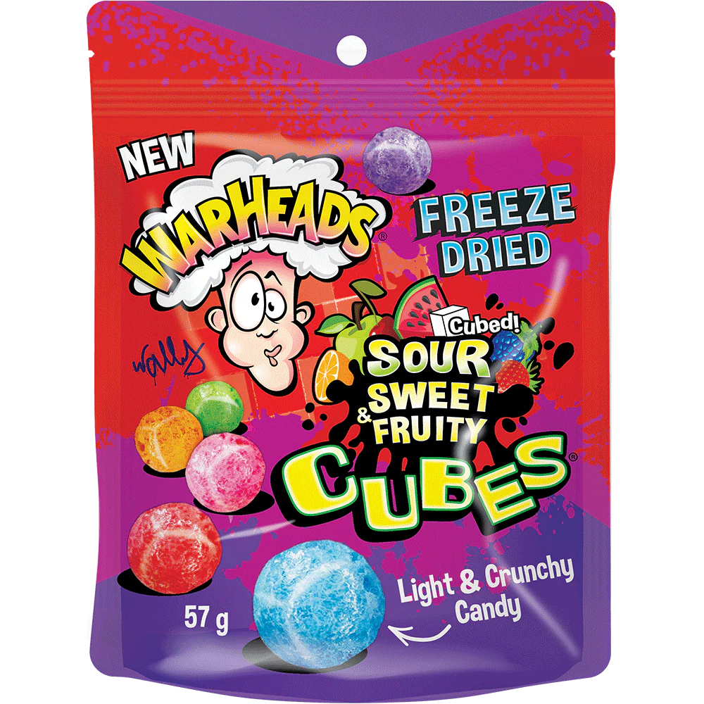 Warheads Freeze Dried Light Crunchy Candies 57g x 12