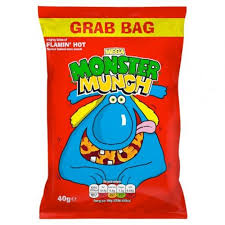 Walkers Monster Munch Flamin Hot Grab Bag 40g * 35 Pack