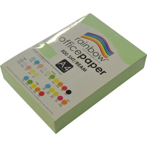 Rainbow Office Paper A4 75gsm 500 Sheets Mint