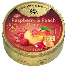 Cavendish & Harvey - Raspberry Peach Filled Drops 200g