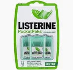 Listerine Fresh Burst Pocketpaks 3 Pack