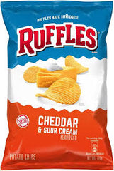 Ruffles Sour Cream Cheddar Potato Chips 184g * 15 Pack