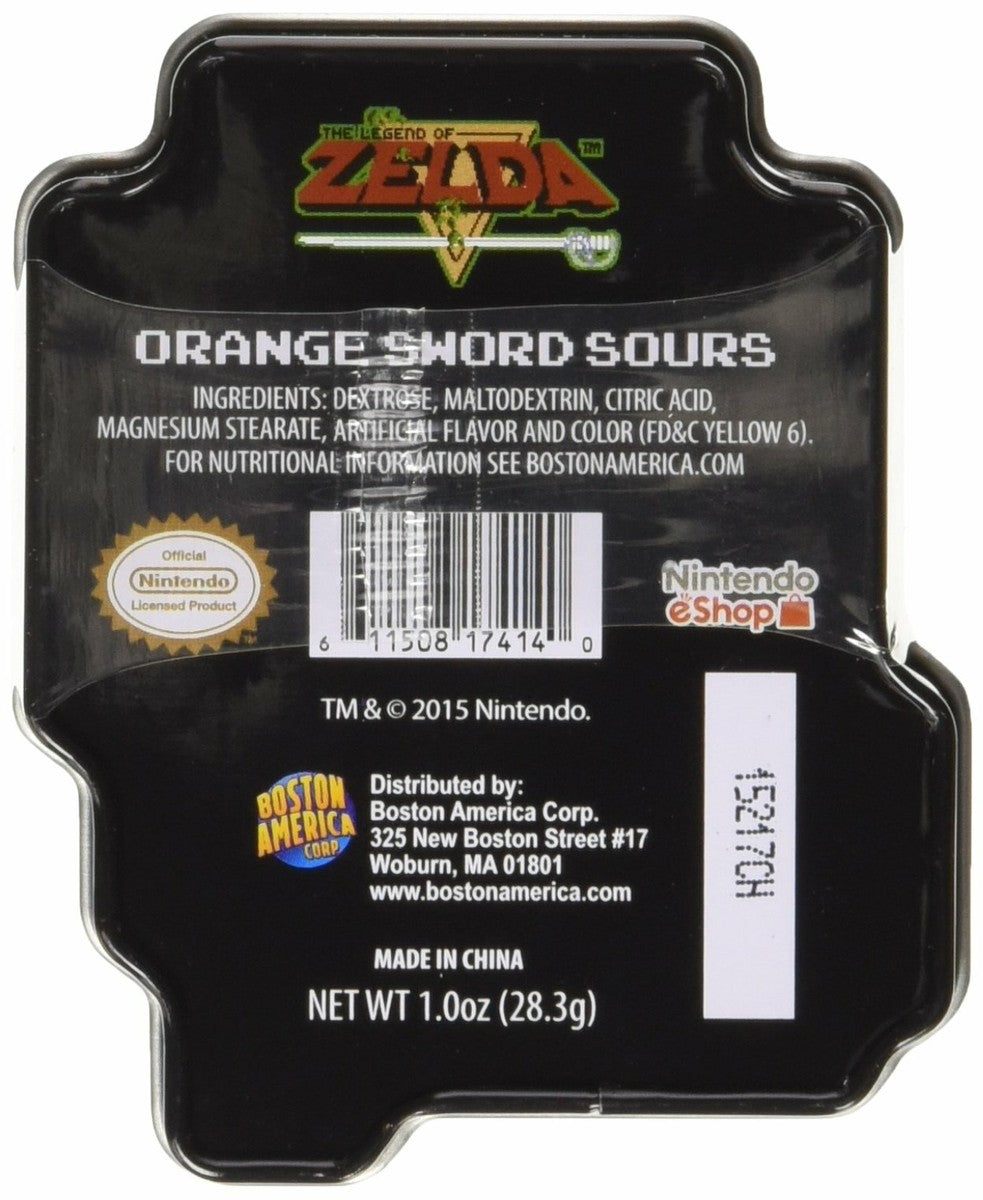 Zelda Link Sword Orange Sour Candy Tin 28.3g * 18 Pack
