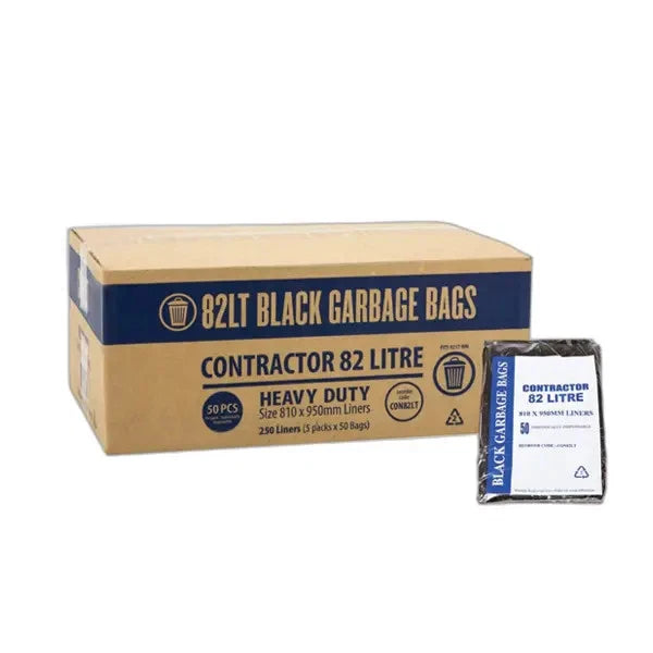 Bundle  Contractor - Garbage Bags - Heavy Duty Bag 82L 5x50pcs