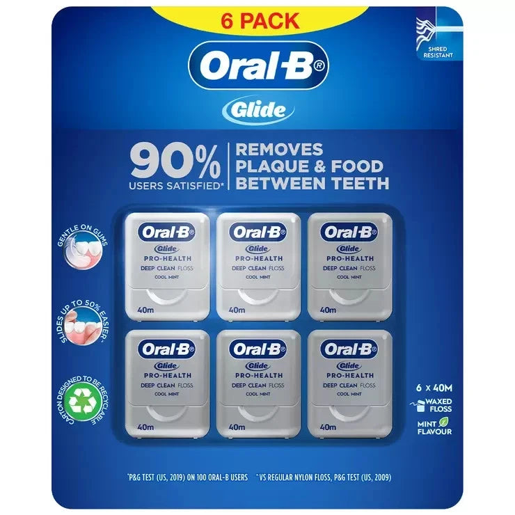 Oral-B Glide Floss - 40 m x 6 pack