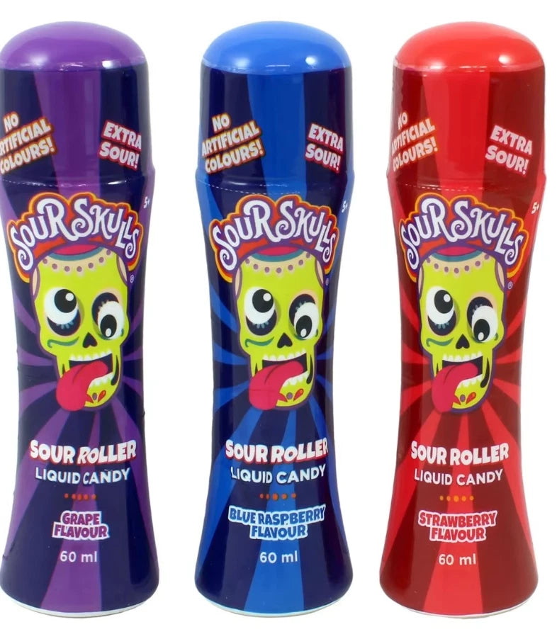 Sour Skulls Sour Candy Roller 60ml * 12 Pack