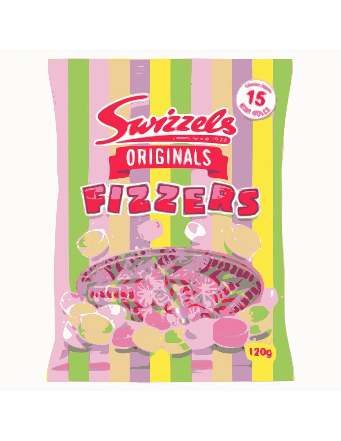 Swizzels Fizzers 120g * 12 Pack