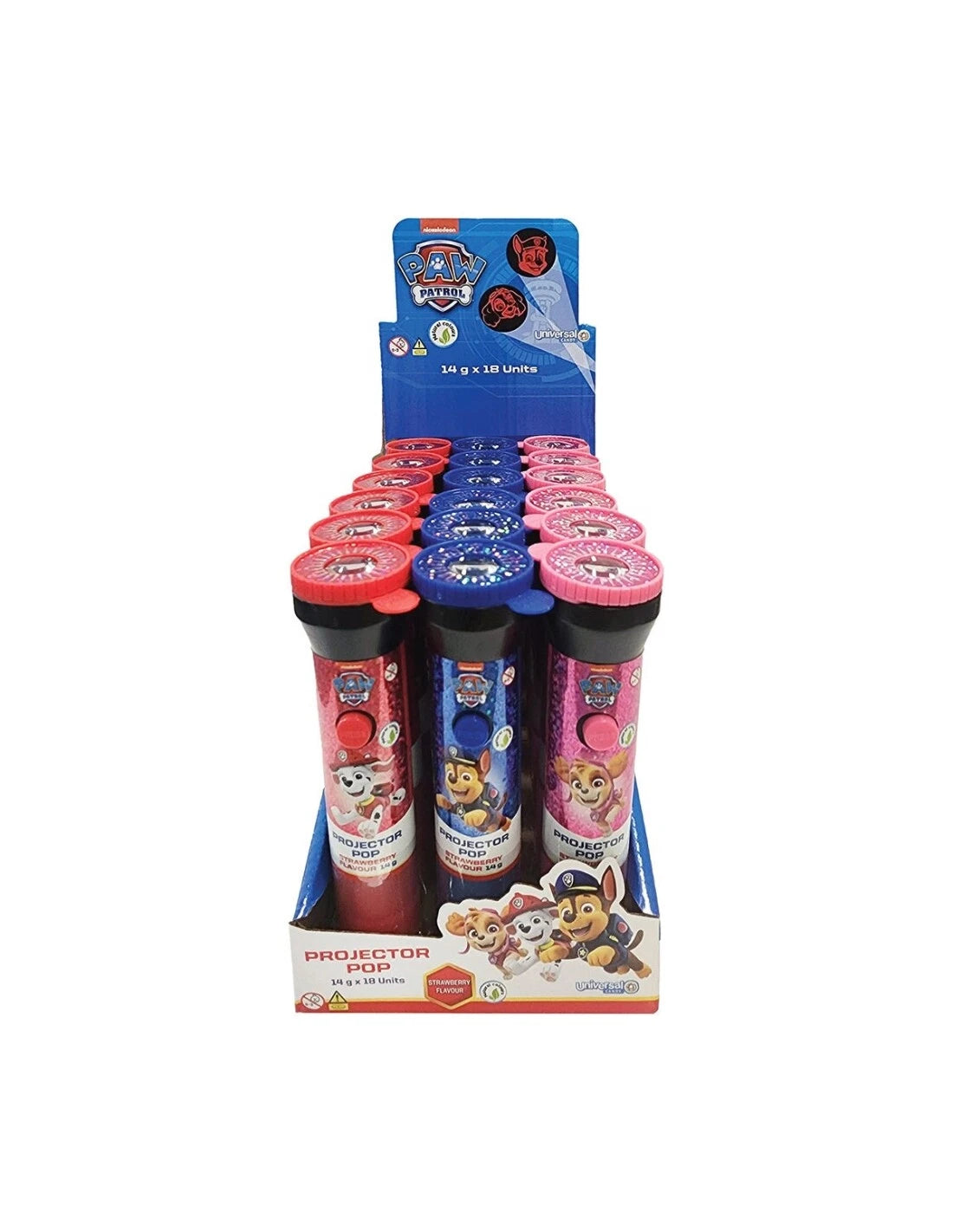 Paw Patrol Projector Pop 14g * 18 Pack