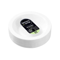 Bundle Lemon & lime - REUSABLE PLASTIC SERVING BOWL 18CM VALUE 6 x 50PK