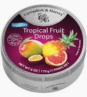 Cavendish & Harvey - Sugar Free Tropical Fruit Drops 175g