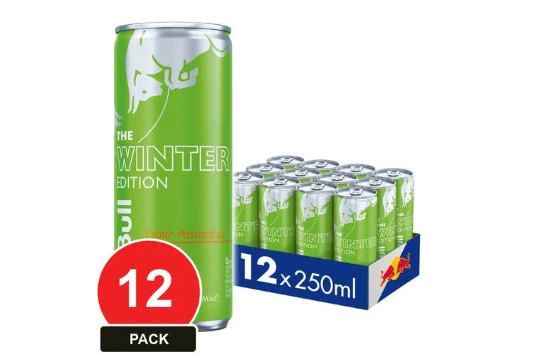 Red Bull - Energy Drink Can - The Winter Edition Green 250ml x 12