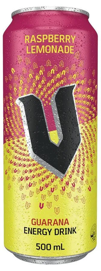 V Energy Drink Raspberry Lemonade 12 X 500ml Can
