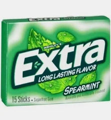 Wrigley's - Extra - Spearmint Chewing Gum 15 Sticks x 10 Pack