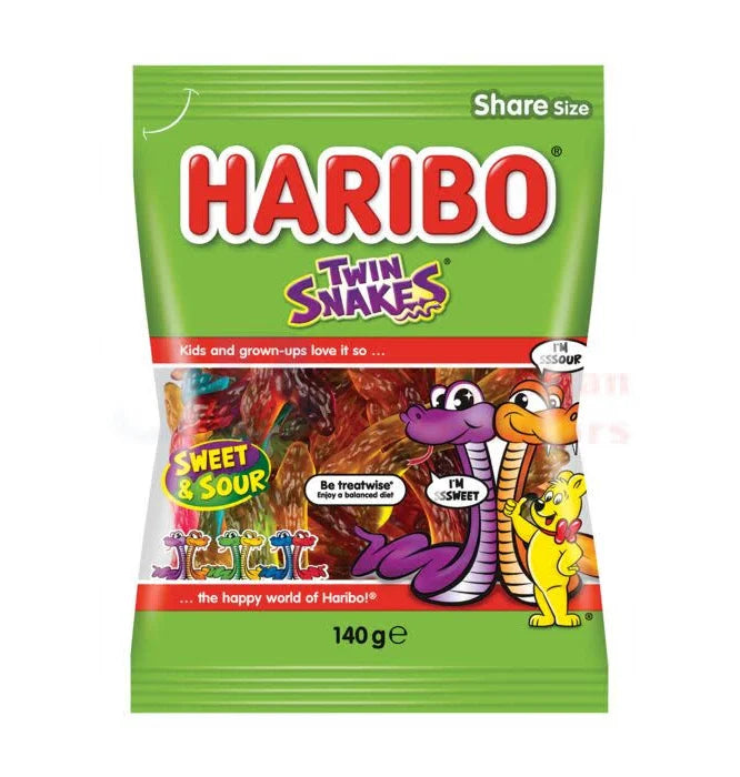 HARIBO TWIN SNAKE 142G
