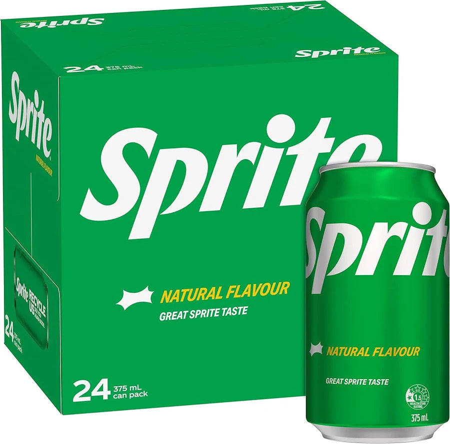 Sprite Natural Flavour 375ml x 24