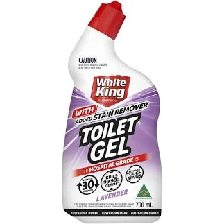 WHITE KING 700mL TOILET GEL LAVENDER