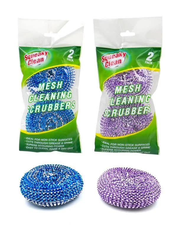 2pk Jumbo Mesh Cleaning Scubbers