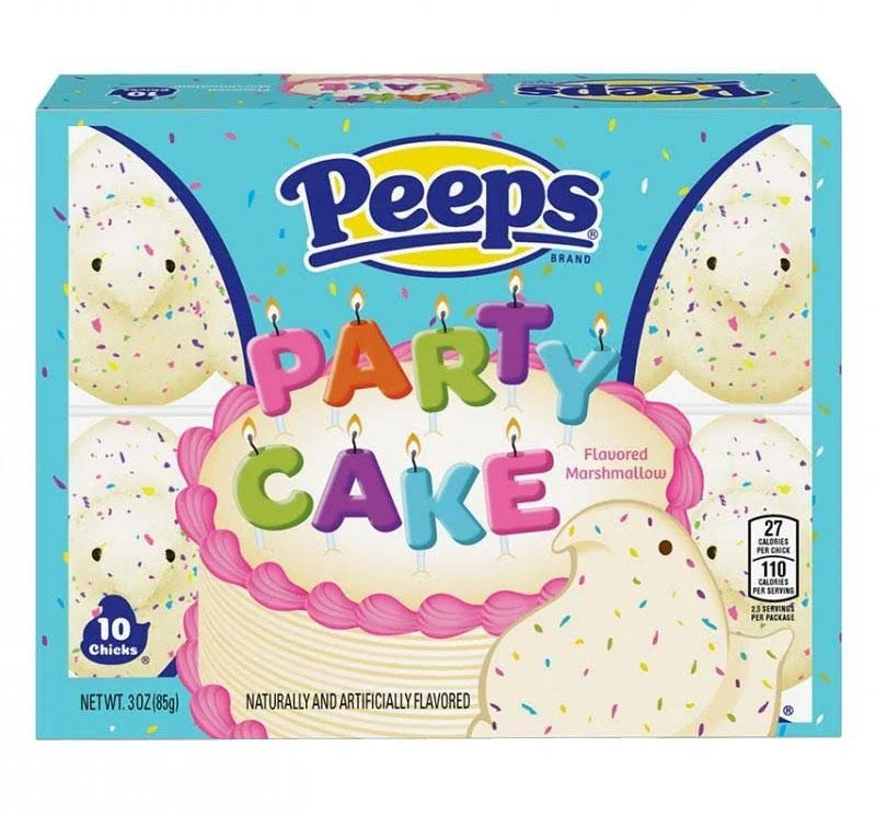 Peeps Party Cake Marshmallow Chicks 5 Pieces 85g