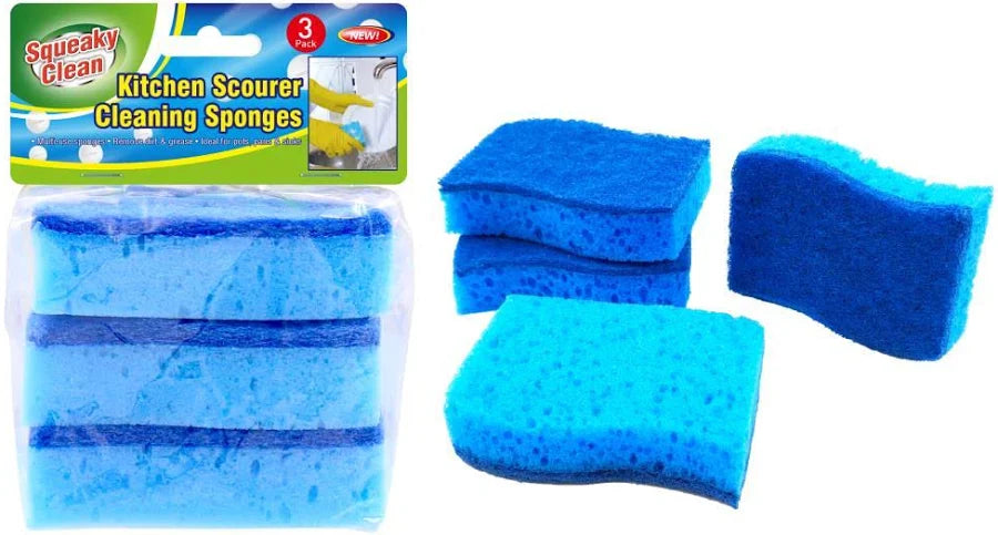 3pk Scourer Cleaning Sponges