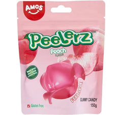 Amos Peelerz Peach Bag 150g * 14 Pack