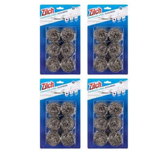 Zilch Stainless Steel Scourers 6pk