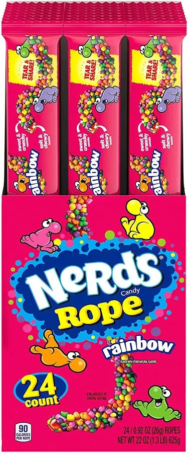 Nerds Rope Rainbow 26g * 24 Pack