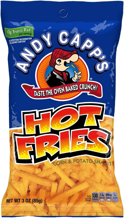 ANDY'S CAPPS HOT FRIES 85G*12