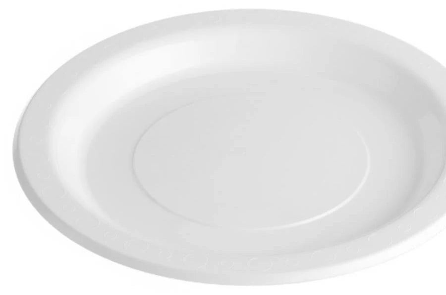 Festive - Premium Plastic Dinner Plate White 216mm