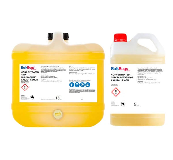 Concentrated Sink Dishwashing Liquid (Lemon) 5LT