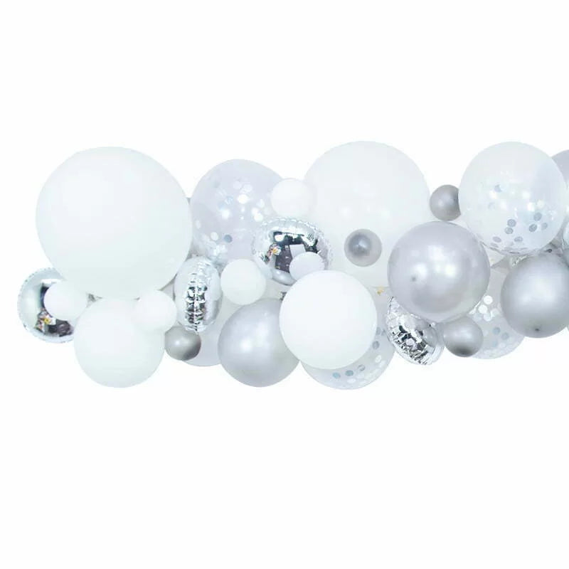 Party Makers Balloon Garland Set Silver
