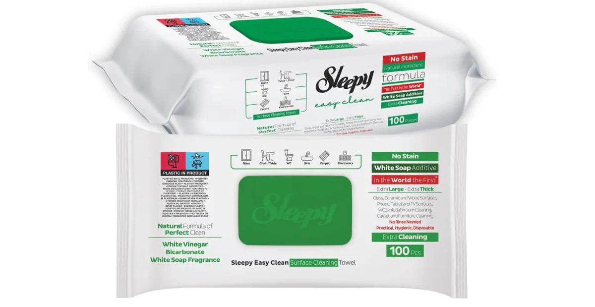 Sleepy - Multipurpose Cleaning Towels - White Soap - 100pcs