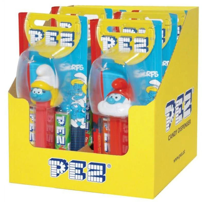 Pez Candy Dispensers - Smurfs 17g * 6 Pack