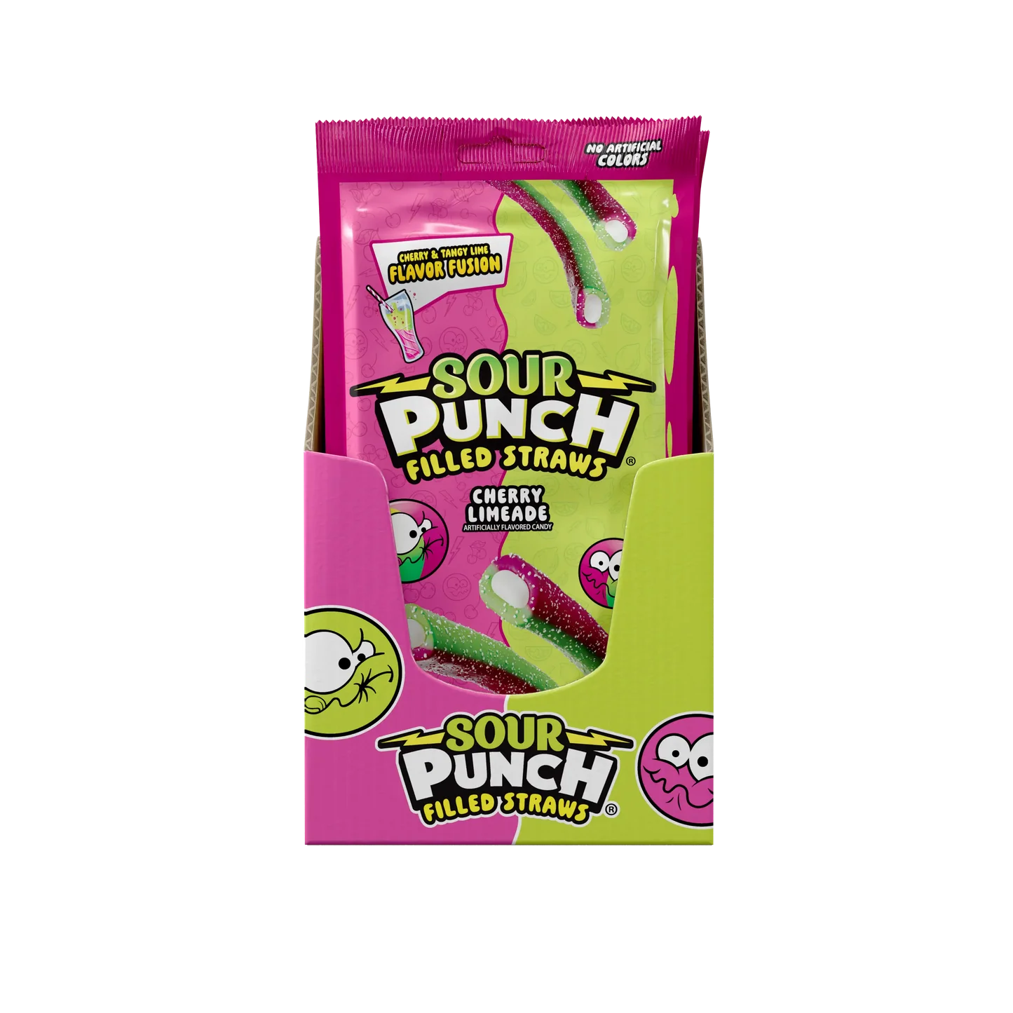 Sour Punch Straws Cherry Limeade 142G * 12 Pack
