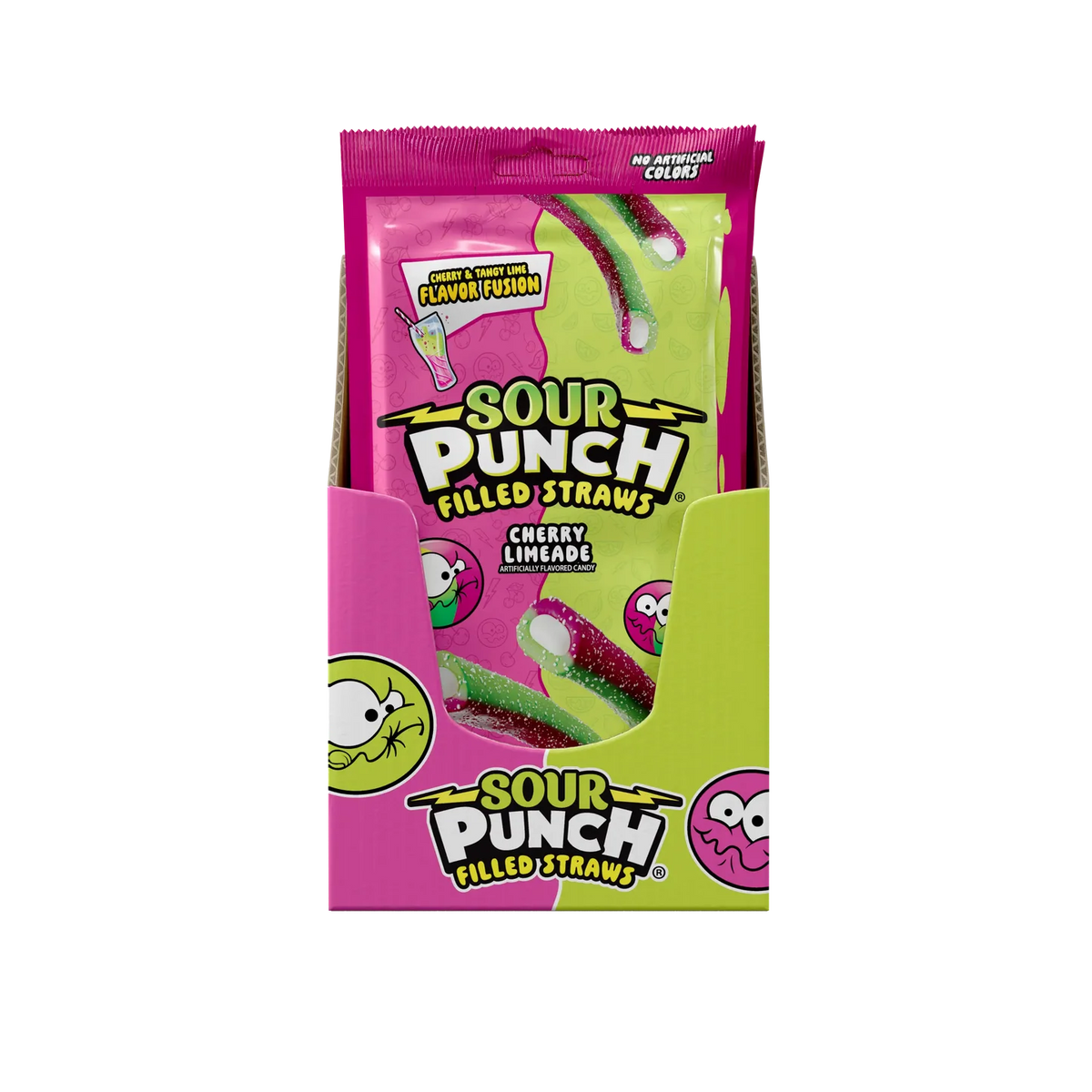 Sour Punch Straws Cherry Limeade 142G * 12 Pack