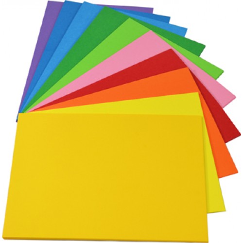 Rainbow Spectrum Board 220gsm A4 100 Sheets Assorted.