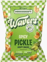 Doughbrik's Wavers Spicy Pickle Crispy Snacks 126g * 12 Pack