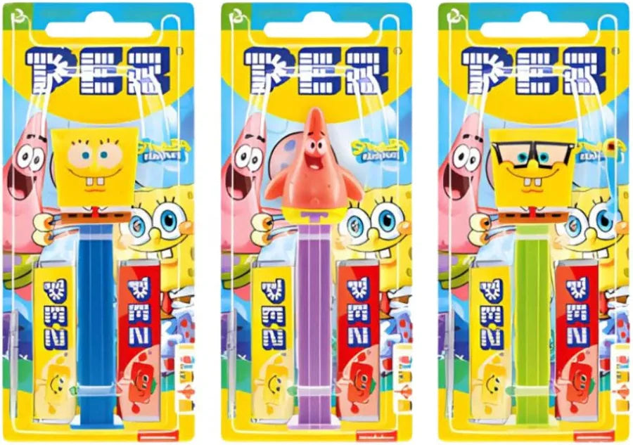 Pez Candy Dispensers - Spong Bob 17g * 6 Pack