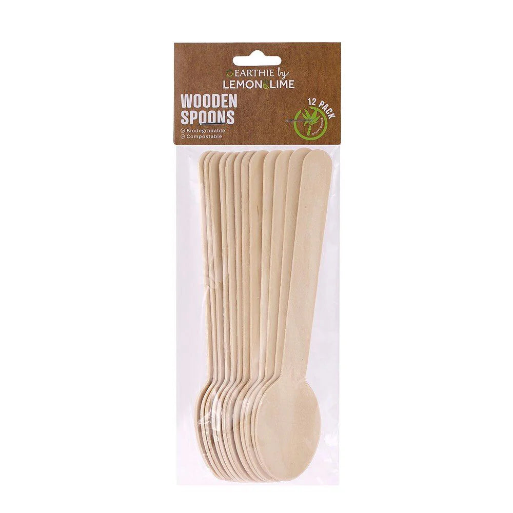 Lemon & Lime - Wooden Spoons 12pk