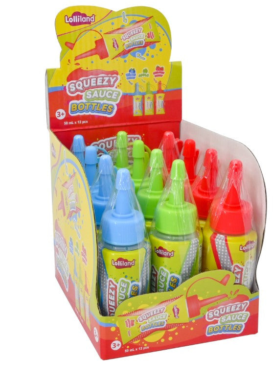 Squeezy Sauce Bottles 50ml * 12 Pack