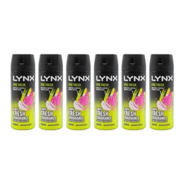 Lynx Epic Fresh Grapefruit & Tropical Pineapple Deodorant Body Spray 102g/ 165ml * 6 Pack
