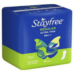Stayfree Ultra Thin Regular Pads With Wings 14 Pack
