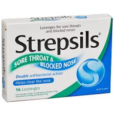 Strepsils Sore Throat & Blocked Nose 16 Lozenges