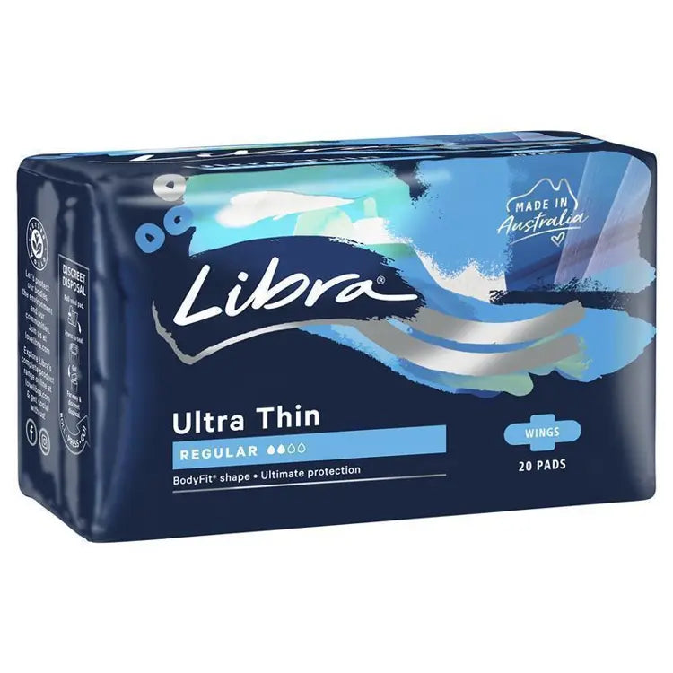 Libra Invisible Pads Regular With Wings 20 Pack
