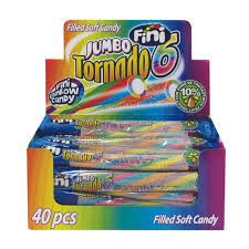 Fini Sour Jumbo Tornado Bars 40 Pieces 50G