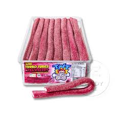 TNT Turbo Sour Tubes Strawberry Tub 30 Pieces
