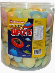 Sweetworld Fizzy UFO's Tub 300 pieces